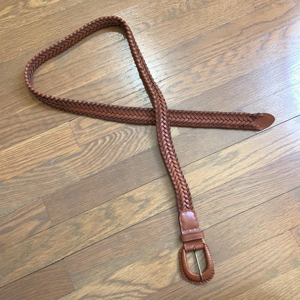 Brown braided belt - Picture 5 of 7